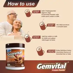 GemVital Protein Powder - Chocolate Flavor (200g)