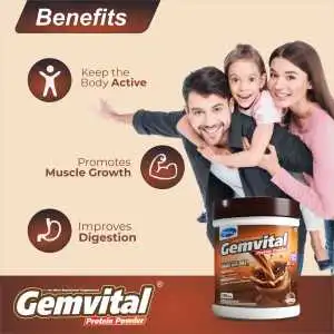 GemVital Protein Powder - Chocolate Flavor (200g)