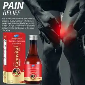 GemVital Syrup – 200 ml | Ginseng, Lycopene, Multivitamins, Multiminerals & Antioxidants